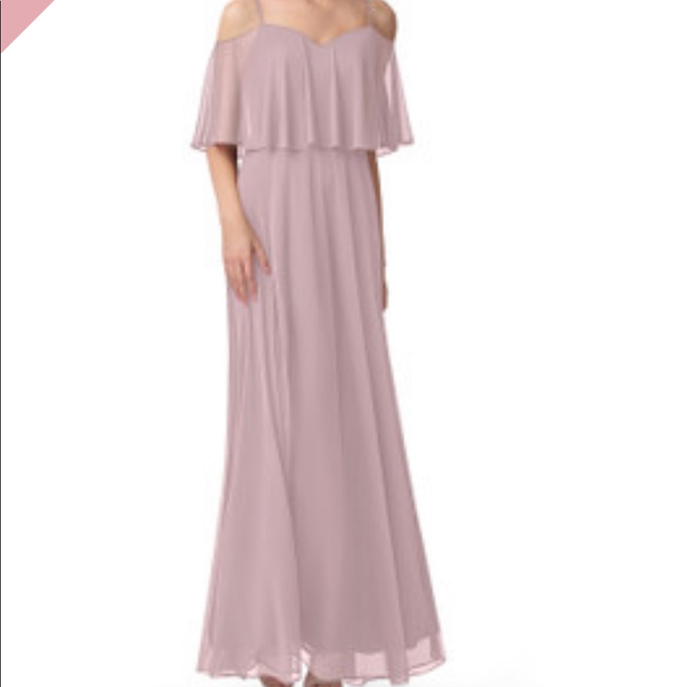 Azazie Britta vintage mauve bridesmaid dress